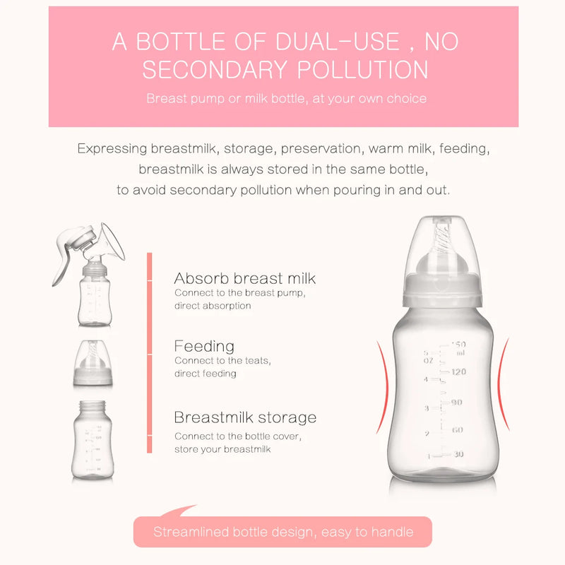 Breast Pump Baby Nipple Manual Suction  Milk Pump Feeding Breasts Pumps Milk Bottle Sucking Postpartum Supplies Accessories